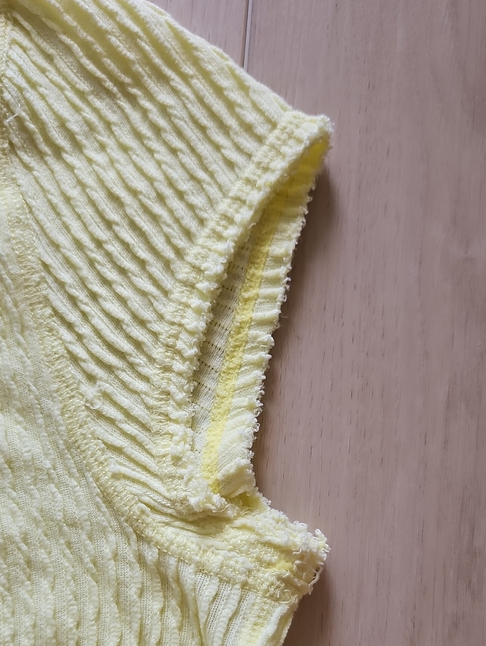 FP Movement Pale Yellow Ribbed Cropped Tee - Picture 7 of 9